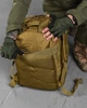 Рюкзак ZE002 тактический военный 50л песочный койот - изображение 4