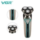 Мужская портативная электробритва VGR V-323 USB 5Вт Серый - изображение 2