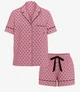 Піжама фланелева Victoria's Secret Flannel Short Pajama Set у спокійному пудровому кольорі у горошок L - зображення 3