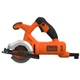 Пила дискова мережева BLACK+DECKER, 400 Вт, діаметр диска 85х10 мм, 3600 об/хв, міні циркулярна, вага 2.6 кг (BES510) - зображення 2