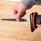Пила шабельна акумуляторна BLACK+DECKER, 18В Li-Ion, 0 - 3000 ход/хв, величина ходу 22 мм, вага 1.5 кг, без акумуляторів та ЗП - изображение 4