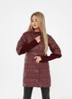Женская демисезонная куртка удлиненная KHAN 02052 50 Бордовый (KH - 02052/1 E ) - изображение 1