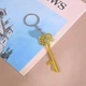 Открывашка для бутылок в стиле винтажного ключа металлическая 1 шт. Золотистый - изображение 3