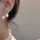 Женские бижутерные серьги гвоздики-пусеты Бантики с тюльпанами 2 шт. Золотистый - изображение 2