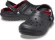 Дитячі крокси утеплені Crocs Kids’ Classic Lined Buffalo Check Clog Black (34/35, чорний) - изображение 1
