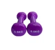 Гантель для фітнесу з вініловим покриттям Generation Fitness FF51D3B-0.5 kg (фіолетова) - зображення 4