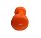Гантель для фитнеса с виниловым покрытием Generation Fitness FF51D3B-1.5kg (оранжевая) - изображение 2