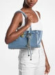 Жіноча сумка на плече MICHAEL MICHAEL KORS Hamilton Moderne Small Leather Satchel French blue 30F5GNXT0L (126518) - зображення 4