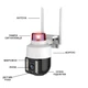 Уличная камера видеонаблюдения поворотная WIFI Smart A15-4G-2MP световая сигнализация - изображение 5