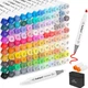 Маркери Caliart Спиртові Пензель Долото для скетчингу 121 Colors Alcohol Brush Markers Brush Chisel Оригінал - зображення 2