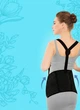 Бандаж для беременных дородовой и послеродовой Energy Prenatal Belt S10 эластичный на с резинкой через спину Черный - изображение 5