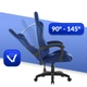 Геймерське крісло тканинне Hell's Chair HC-1000 Dark Blue - изображение 7