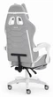Геймерське крісло Hell's Chair HC-1039 2.0 Grey White тканина - изображение 4