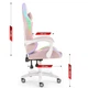 Геймерське крісло тканинне Hell's Chair HC-1000 Pink LED - изображение 9