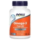 Риб’ячий жир з омега-3 NOW Foods (Omega-3) 1000 мг 90 капсул без запаху вкритих кишковорозчинною оболонкою (NOW-01656) - изображение 1