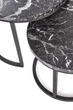 Набір столиків Halmar Oreo Чорний мармур 2 шт (5905248129641) - зображення 3