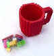 Кухоль-конструктор Build-On Brick Mug для напоїв оригінальний подарунок 350 мл Червоний - зображення 10