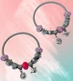 Універсальний комплект браслетів у стилі Pandora Серія 6 Pink Blossom 2 шт - зображення 3