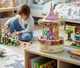 Конструктор серия Fairy tale Magic Carousel Музыкальный ящик Карусель 430 деталей - изображение 4