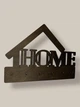 Ключница Home Дом, настенный держатель для ключей, органайзер в прихожую, подарок на новоселье, цвет венге, 270×200 мм - изображение 4