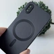 Чохол Matte Silicone MagSafe для Apple iPhone X / XS , Чорний - зображення 2