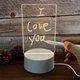 Ночник доска для заметок с LED подсветкой Smart 3D-Creative прямоугольная на подставке USB с маркером - изображение 4