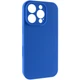 Чохол Silicone Case Full Camera Protective (AA) для Apple iPhone 16 Pro Max (6.9") Синій / Capri Blue - изображение 2