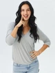 Лонгслив для кормяших H&M M Серый 0586664_свет.сер - изображение 1