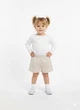 Шорты H&M 140 Светло-бежевый 1215983 - изображение 1