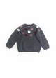Джемпер H&M 74 Темно-сірий 0864487_сердечки - зображення 1
