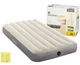 Матрац INTEX SINGLE-HIGH для кемпінгу надувний флокований бежевий 99х191х25 см (64101) - зображення 2