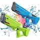 Водный электрический бластер Watergun с автоматическим набором воды аккумуляторный Зеленый - изображение 3