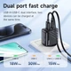 Сетевое зарядное устройство Hoco Premium 30W/3A PD Type-C + USB-A — быстрая зарядка для смартфона и планшета - изображение 8