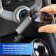 Автомобільна швидка зарядка від прикурювача RolloCar з висувними кабелями Type-C 2 шт., USB, Вольтметр - зображення 5