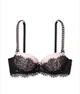 Бюстгальтер Victoria's Secret Dream Angels Lightly Lined Без Push-up Чорний з рожевим 34C - изображение 2