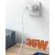 Мережевий зарядний пристрій WUW C194 PD36W (2*Type-C) white - зображення 5