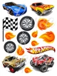 Декор на торт Хот Вилс Hot Wheels вафельная бумага для торта съедобная печать на вафельной бумаге пищевая вафельная картинка А4 25032642022 - изображение 1