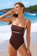 Купальник Cupshe XS темно коричневый 125047 - изображение 4
