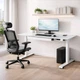 Стіл Mealux PowerDesk Glass White з електрорегулюванням висоти (арт. EVO-201 Glass/White) - зображення 2
