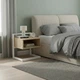 Тумба LOFT Soft приліжкова металевий каркас RoMax 50х50х40 см ДСП Дуб Сонома/Білий - зображення 3