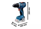Шуруповерт-дрель аккумуляторная Professional GSR 18V-65 18В Bosch (teh0025274) - изображение 4