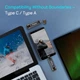 Портативный SSD 2TB USB 3.1 Gen 2 Type-A + Type-C ESD310 Черный Transcend (teh0024698) - изображение 7
