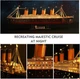 3D пазл Titanic с LED подсветкой CubicFun 88 см, 266 деталей - изображение 5