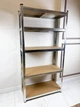 Складський Стелаж Поличковий 2 шт. 180 х 90 х 30 см для Зберігання 4Points StrongShelf Металевий Розбірний з 5 Полицями МДФ по 175 кг - зображення 8