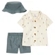 Комплект Carter's 3в1 сорочка, шорти, панама для хлопчика 81-86 см (1S451210_24M) - зображення 1