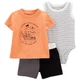 Комплект Carter's футболка, боді та шорти для хлопчика 69-72 см (1O955310_9M) - зображення 1