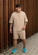 Літній комплект футболка + шорти Staff no beige oversize XXL - зображення 1