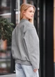 Жіночий бомбер Staff lexo gray oversize M (HH0759) - изображение 2