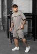 Літній комплект футболка+шорти Staff ra gray oversize XS - зображення 1