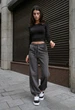 Жіночі спортивні штани Staff yea dark gray XXS - изображение 1
